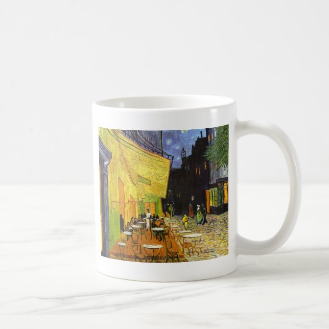 Mug Terrasse du café Van Gogh la nuit (Droite)