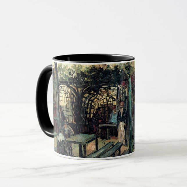 Mug Terrasse d'un Café, Montmartre par Vincent van Gog (Devant gauche)