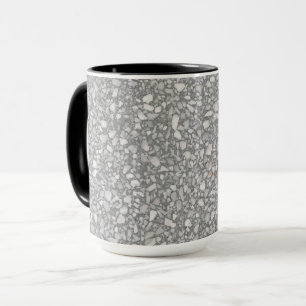 Mug Terrazzo gris et blanc moderne