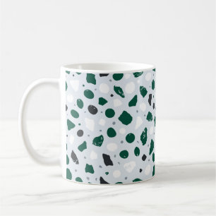 Mug Terrazzo organique moderne Mosaïque de pierre ab