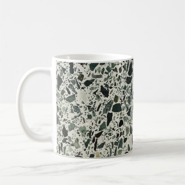Mug Terrazzo Vert Moderne (Gauche)