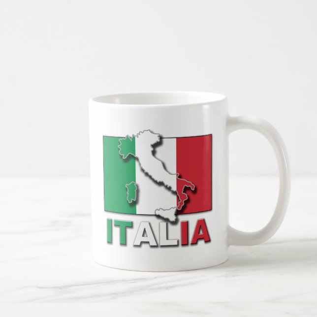 Mug Terre de drapeau de l'Italie (Droite)