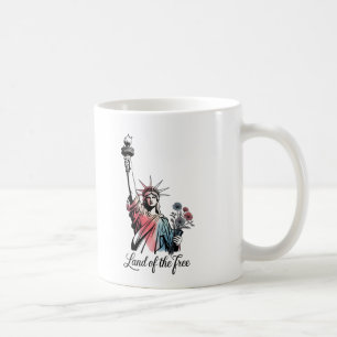 Mug Terre de la Liberté 4 juillet Patriotique
