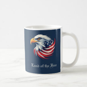 Mug Terre de la liberté, drapeau américain patriotique