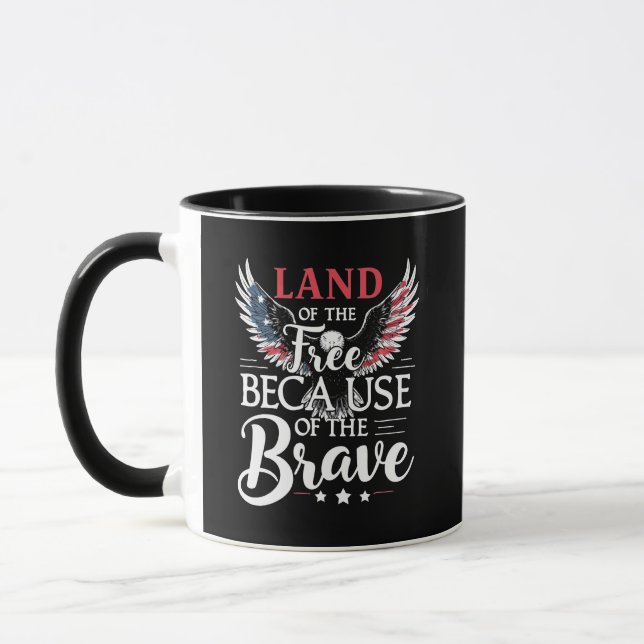 Mug Terre des Libres à cause du courageux vétéran (Gauche)