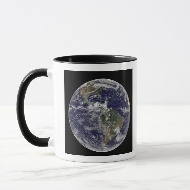 Mug Terre entière montrant l'Amérique du Nord et l'Ame (Gauche)