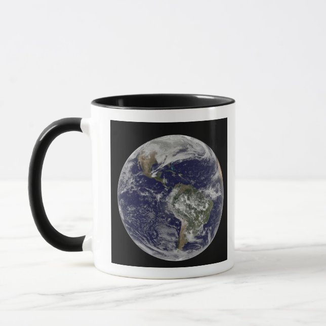Mug Terre entière montrant l'Amérique du Nord et l'Ame (Gauche)