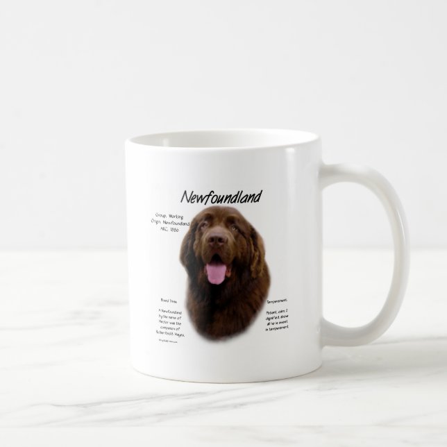 Mug Terre-Neuve (Brown) Conception de l'histoire (Droite)
