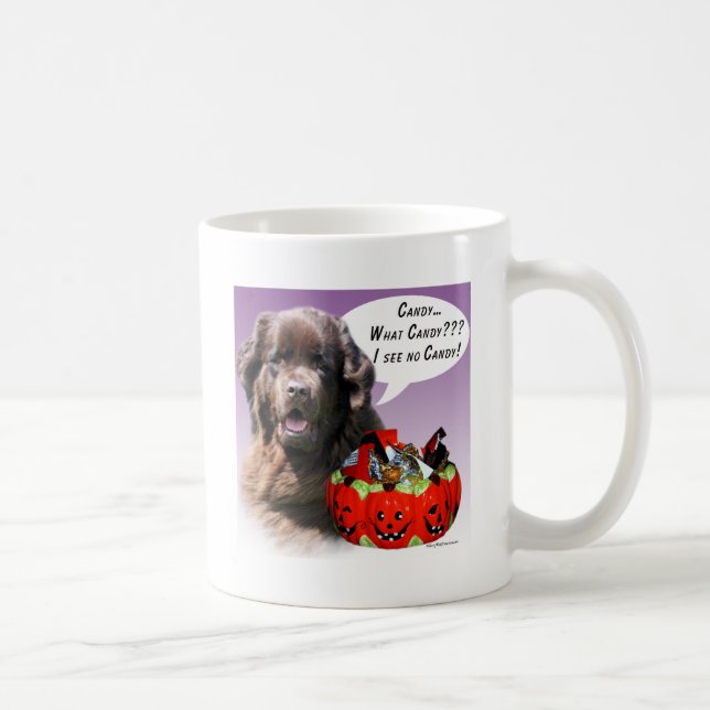 Mug Terre-Neuve (brun) Halloween Candy (Droite)