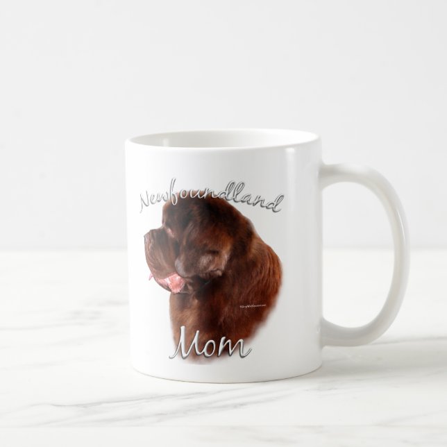 Mug Terre-Neuve (marron) Maman 2 (Droite)