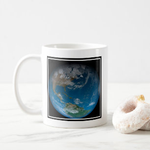 Mug Terre Pleine Avec Amérique Du Nord Et Du Sud.