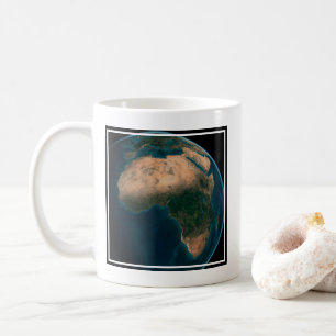 Mug Terre Pleine De L'Espace Au-Dessus Du Continent Af