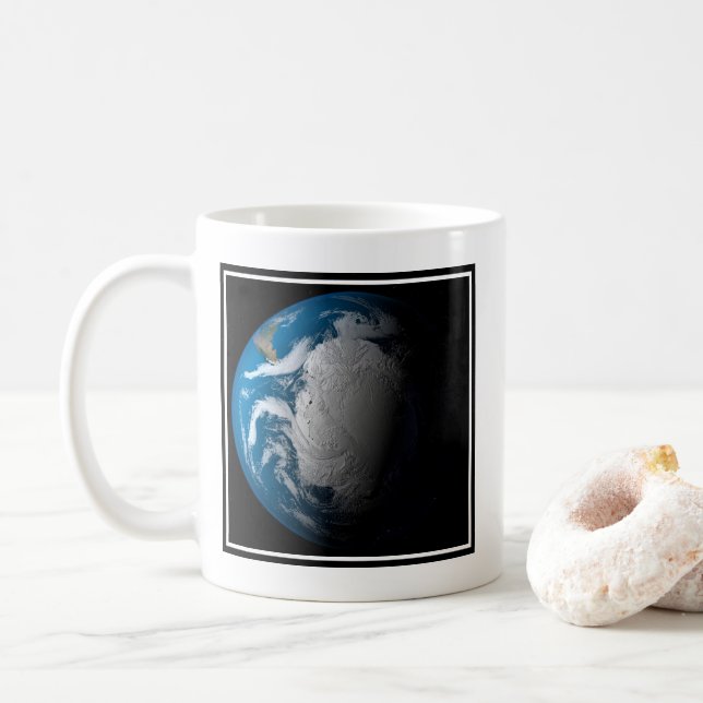 Mug Terre Pleine Montrant Des Nuages Simulés Sur L'Ant (Avec donut)