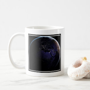 Mug Terre Pleine Montrant Les Lumières De La Ville D'E