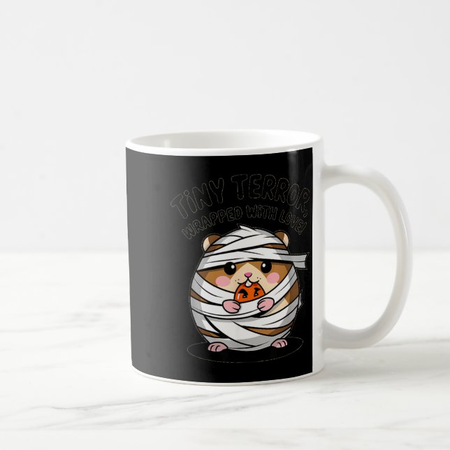 Mug Terreur de hamster minuscule emmaillotée avec beau (Droite)