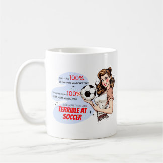 Mug Terrible Soccer Fun Sassy Retro Démotivationnel