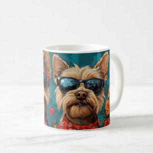 Mug Terrier Australien Cœurs Saint-Valentin