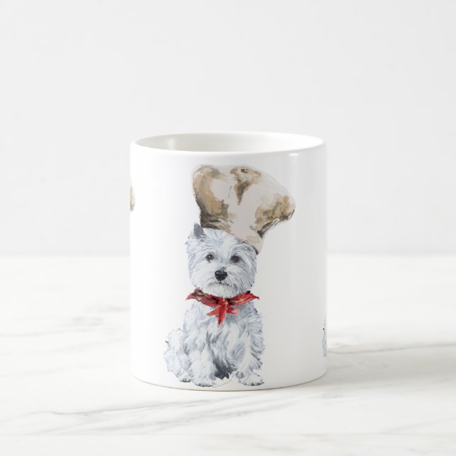 Mug Terrier Blanc de West Highland Chef (Centre)