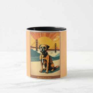 Mug terrier de border, modernité du milieu du siècle,