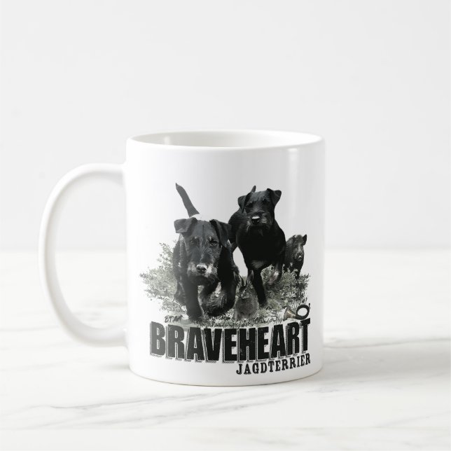Mug Terrier de chasse allemand, Le Jagdterrier, Art (Gauche)