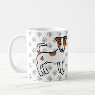 Mug Terrier de Parsons Russell à poil lisse blanc et f