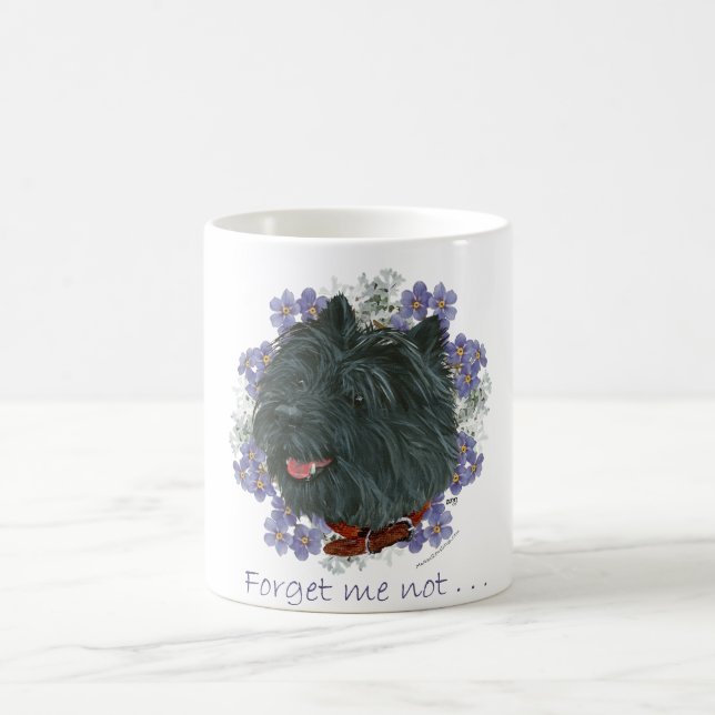 Mug Térrier du Cairn noir Ne m'oubliez pas (Centre)