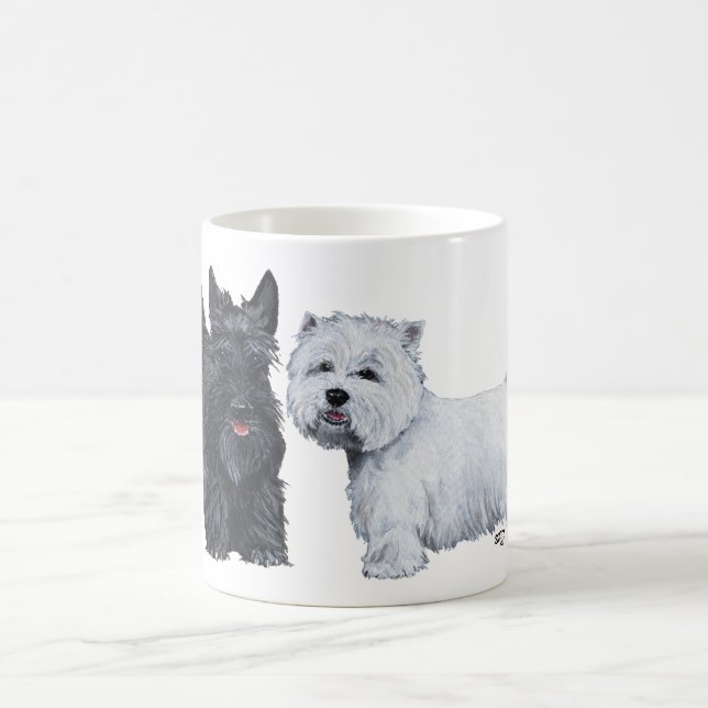 Mug Terrier Écossais et West Highland White (Centre)