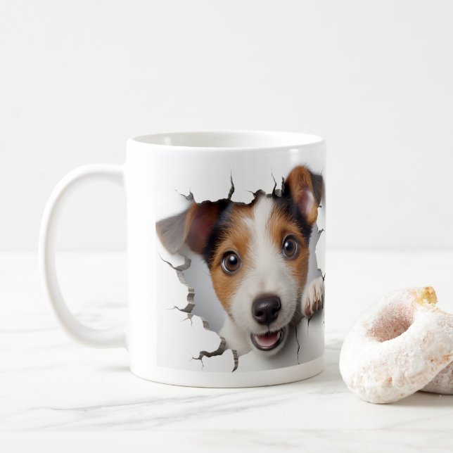 Mug Terrier Jack Russell   (Avec donut)