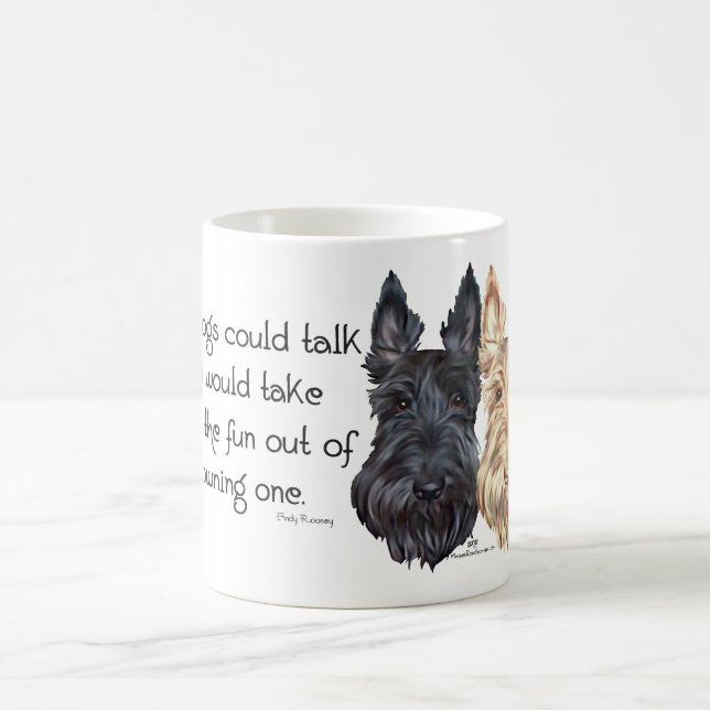 Mug Térriers écossais noirs et blé (Centre)