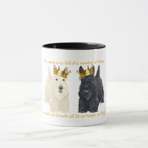 Mug Térriers Écossais Pensées Heureuses