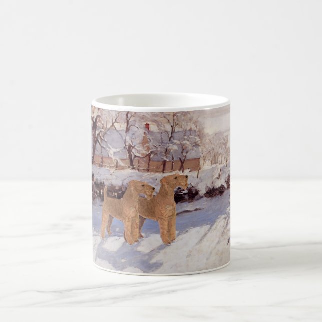 Mug Terriers Irlandais en Hiver (Centre)