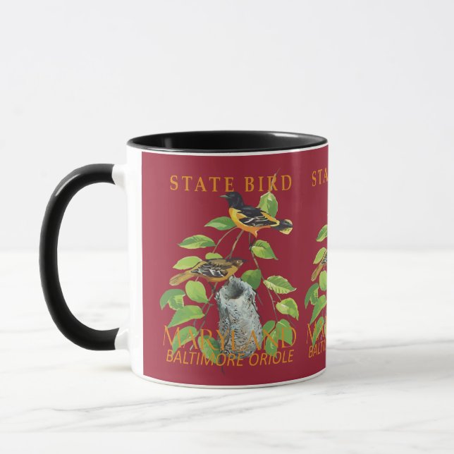 Mug Territoire du Maryland Oiseau Le Icterus galbula (Gauche)