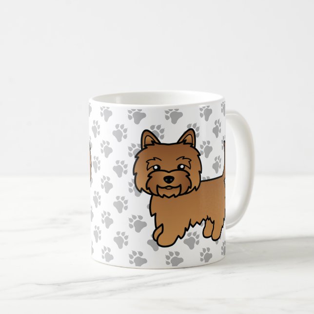 Mug Tervueren Cairn Terrier Chien de Dessin Animé Mign (Devant droit)