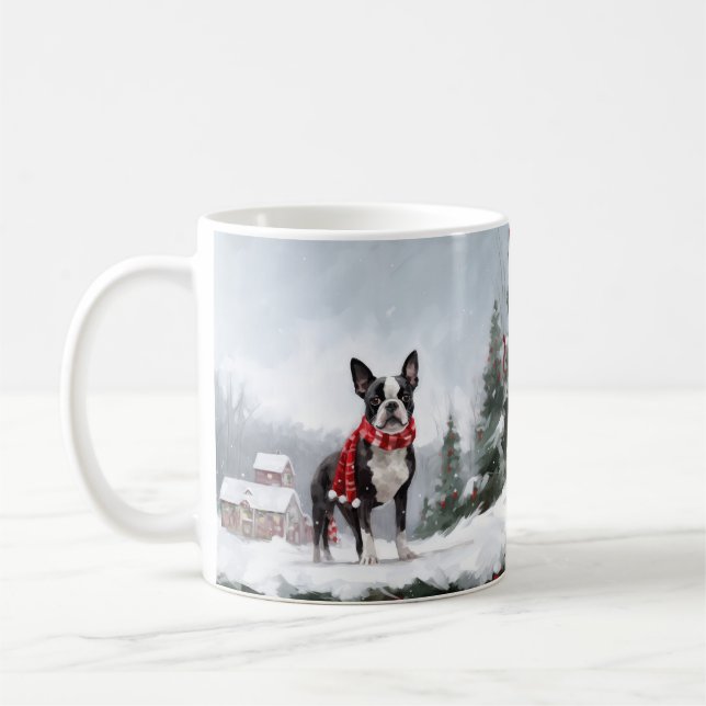 Mug Tervueren dans la neige Noël  (Gauche)