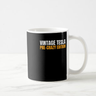 Mug Tesla Vintage - Edition Pré-fou Aimant Ou Autocoll