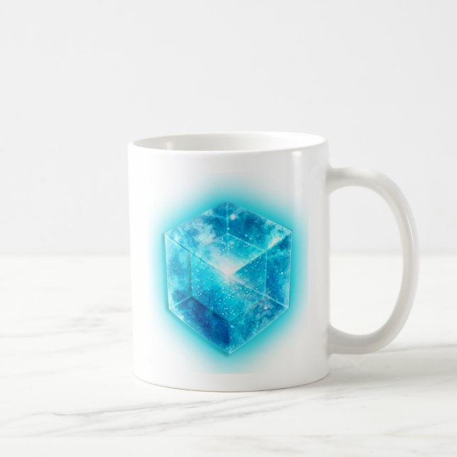 Mug Tesseract, hypercube 4D, hypercube (Droite)