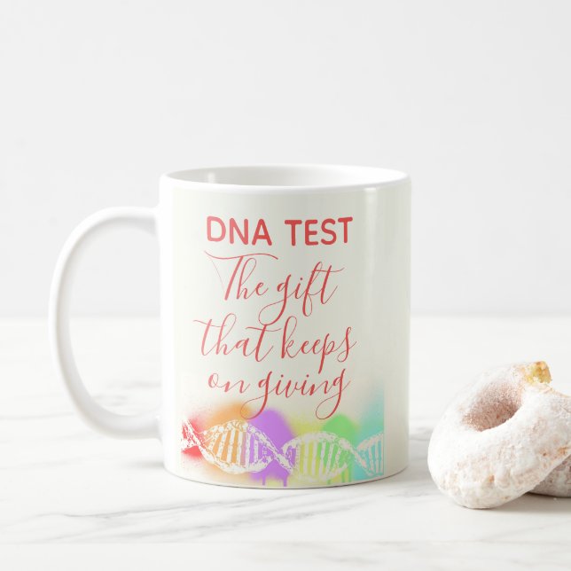 Mug Test ADN de généalogie amusant : le cadeau qui con (Avec donut)