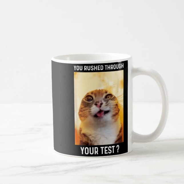 Mug Test Réalisé en Trombe Drôle de Jour de Test Prof  (Droite)