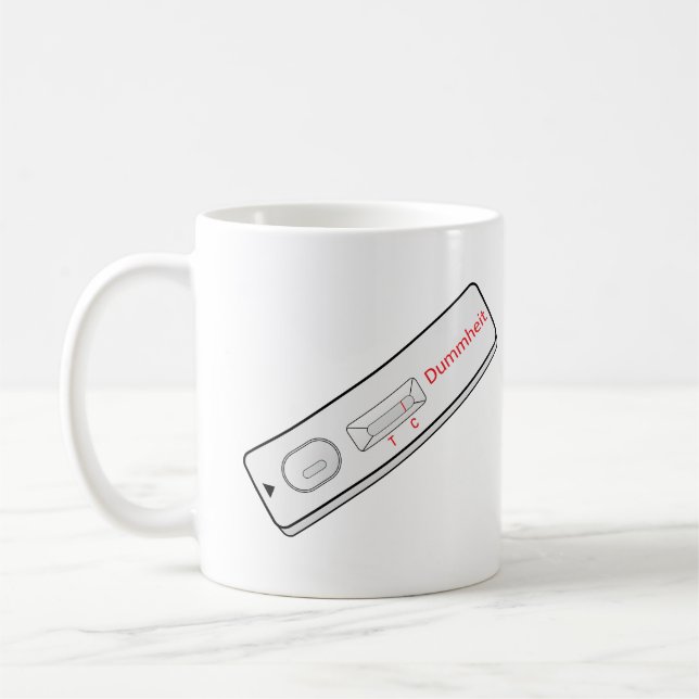 Mug Test Stupidité Covid 19 Coronavirus Corona (Gauche)