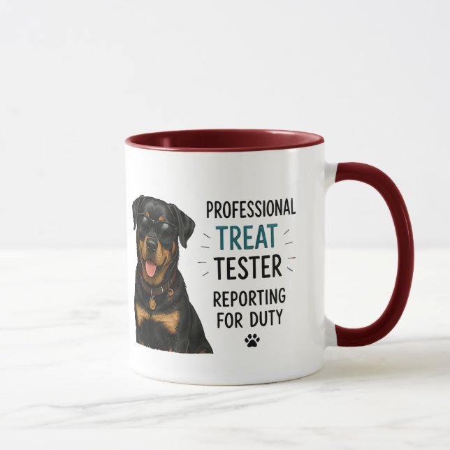 Mug 🐾 Testeur de friandises professionnel Citation dr (Droite)