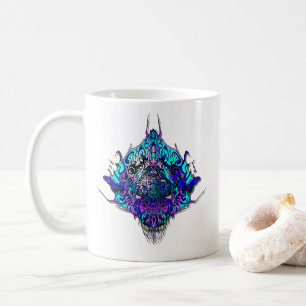 Mug Tête Alien - bleu et violet