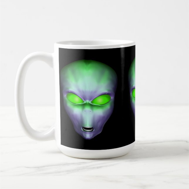Mug Tête Alien verte (Gauche)