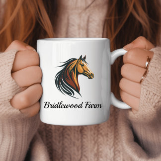 Mug Tête de cheval Brown design et moderne