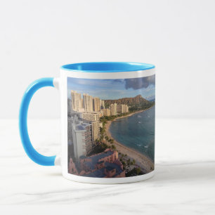 Mug Tête de diamant, plage de Waikiki, Hawaï