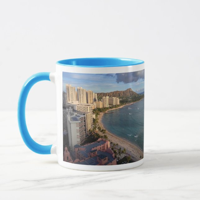 Mug Tête de diamant, plage de Waikiki, Hawaï (Gauche)