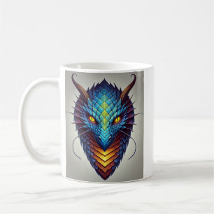 Mug Tête de dragon bleu