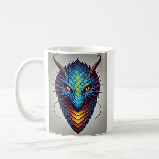 Mug Tête de dragon bleu (Gauche)
