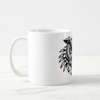 Mug Tête de hibou noir et blanc