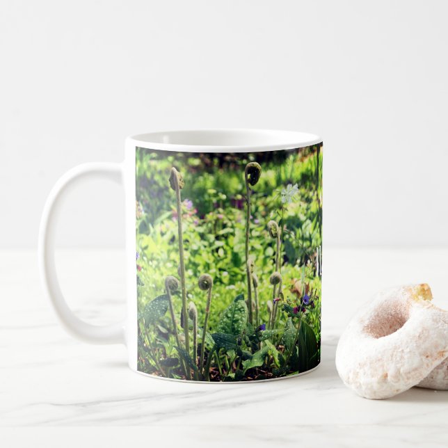 Mug Tête De Jeu Et Fleurs Personnalisées (Avec donut)