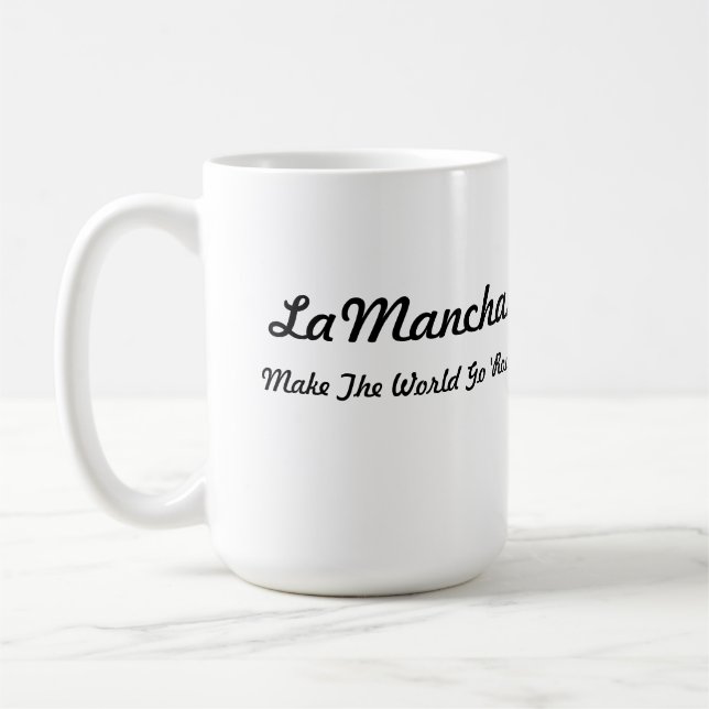 Mug Tête de LaMancha au coeur (Gauche)